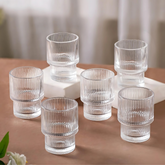 Eternia Ribbed Tumbler (Pack Of 6